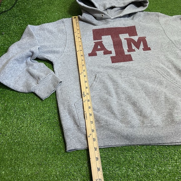 vintage Texas A&M Hoodie SM Jerzees Y2K Aggie Football Logo Pullover EUC‎ - Picture 5 of 6
